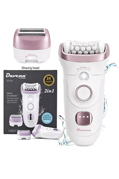 Davena 2-in-1 Multi-Use Hair Removal Machine (Wet & Dry) for Face, Hands, and...