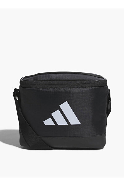 adidas Logo Print Lunch Bag with Zip Closure