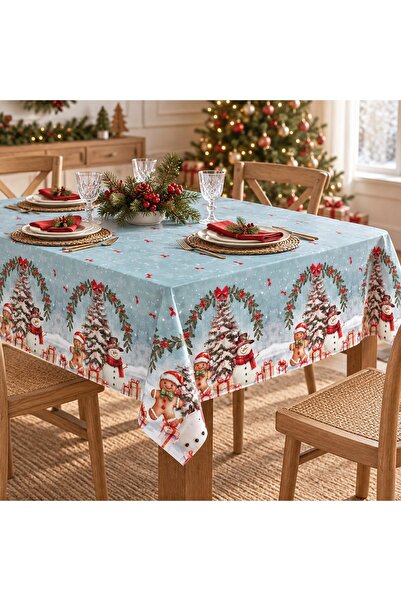DD SHOP Fata masa 120x180cm figuri craciun - Set Brad-Biscuti