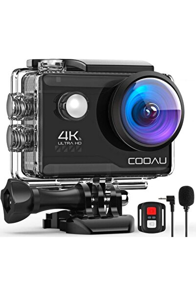 COOAU 4K 20MP Wi-Fi Κάμερα Δράσης με Εξωτερικό Μικρόφωνο, Τηλεχειριστήριο, Στ...