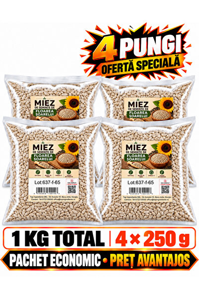 Top Ingrediente Package 4x250g Sunflower Seed Kernels - 1KG