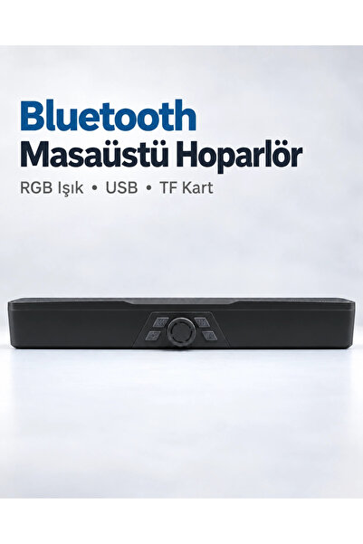 Masaüstü Soundbar Hoparlör Siyah