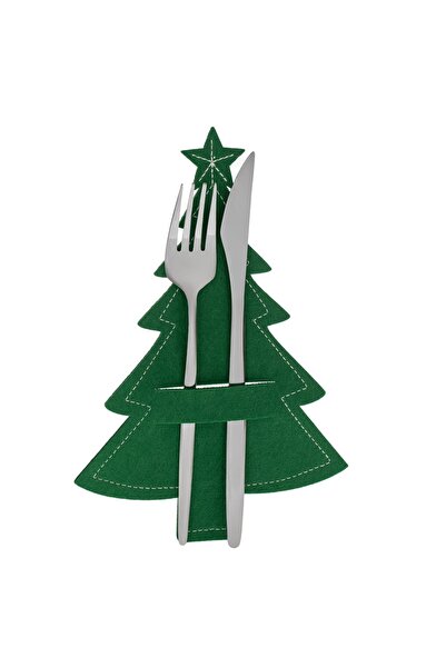 DD SHOP Huse pentru Tacamuri in Forma de Brad Verde de Craciun 16x23.5cm - 3buc