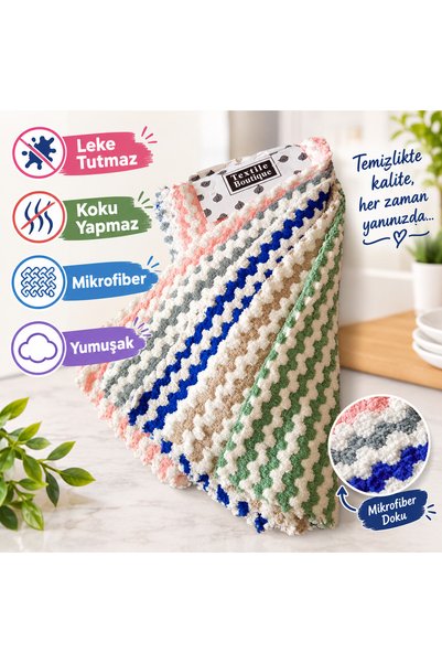 ZeynoÇeyiz (Paket od 5) Mekana krpa za čišćenje od mikrovlakana, otporna na m...