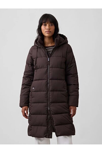 GAP Relaxed Midi Puffer Şişme Mont 910112 Kadın Mont KAHVERENGİ