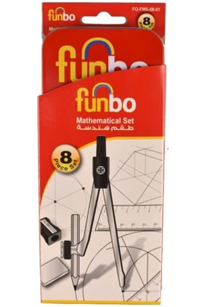 Funbo طقم أدوات رياضية في صندوق معدني مكون من 8 قطع