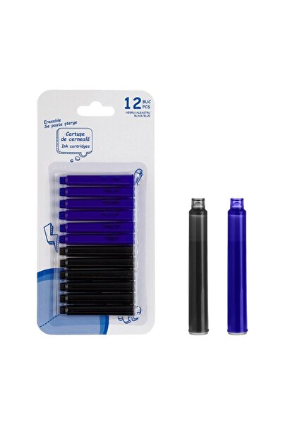 OEM Set 12 cartușe cerneală termosensibilă albastru/negru – rezerve rapide pe...