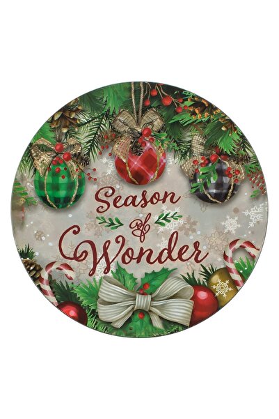 DD SHOP Platou Decorativ din Plastic Rotund Decoratiuni Vasc Fundita Season& ...