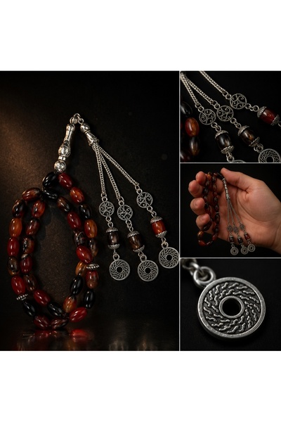 Default Royal Yemeni Agate Rosary - Medium Size