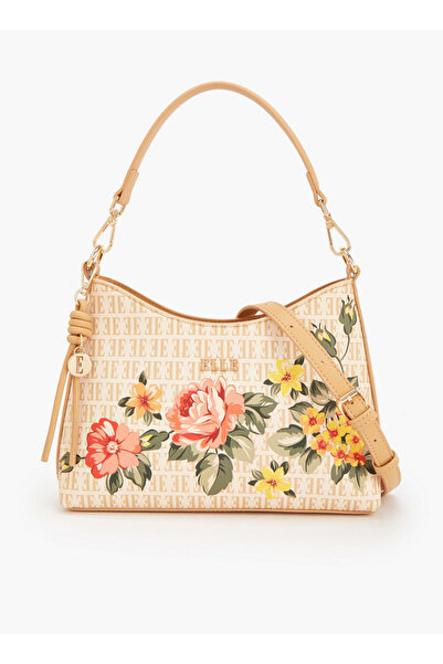 ELLE Floral Print Shoulder Bag with Detachable Strap