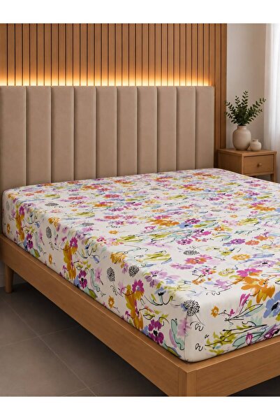 Pamuku King Size Elastic Sheet 180 X 200 (Without Pillow)