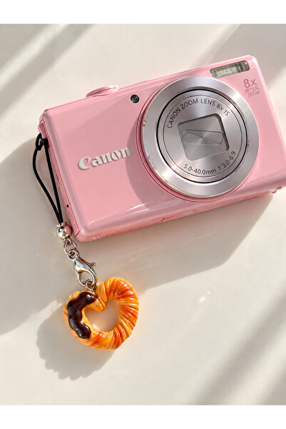 Pinky Lady Çikolatalı Kruvasan Telefon ve Kamera Charmı