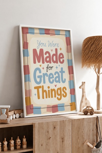 KEYFHOME You Were Made For Great Things Πλαίσιο ζωγραφικής MDF με γραμμένο κε...