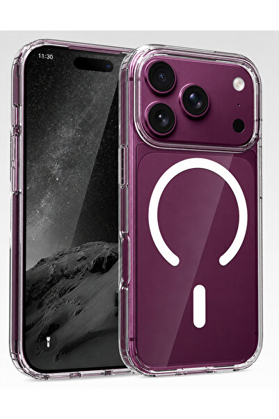 iPhone 18 Pro Max Ve 17 Pro Max İle Uyumlu Magsafe Kablosuz Şarj Destekli Koruyucu Telefon Kılıfı
