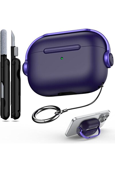 R-fun حافظة لسماعات Airpods Pro 3 مع قفل آمن ومجموعة تنظيف، حافظة واقية لسماع...
