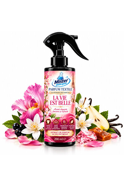 Mister Detergent Parfum pentru textile inspirat din La Vie Est Belle – 200 ml