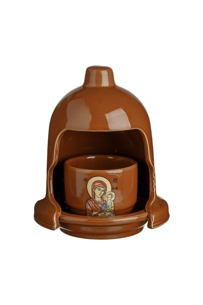 OEM Candela Ceramică cu pahar și Sfanta Maria – lumină decorativă pentru colț...
