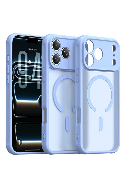 OEM Husa pentru iPhone 18 Pro Max SSKY272 MagSafe, Bleu, Policarbonat, TPU