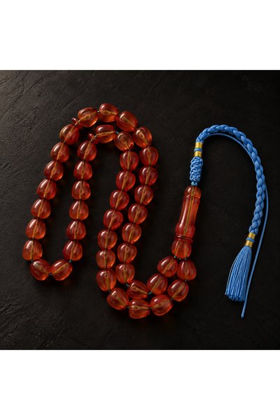 Default Luxurious Honey Saffron Pool – Apple Story Transparent Beads with Han...