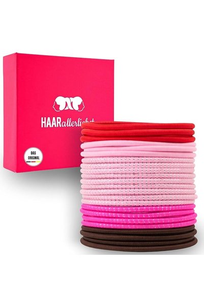 HAARallerliebst ربطات شعر مرنة |   أربطة شعر رفيعة (عبوة من 30 قطعة) |   إكسس...
