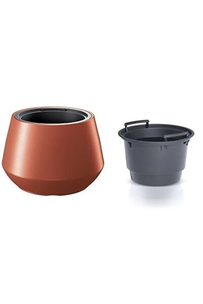 Prosperplast HEOS DMHET600-7598U SOLIDNA Capac rotund pentru ghiveci cu inser...