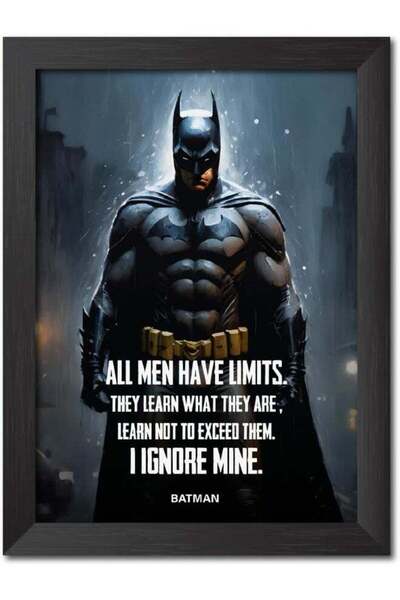Generic TenorArts Batman Poster Comics Quotes Photo Frame Painting