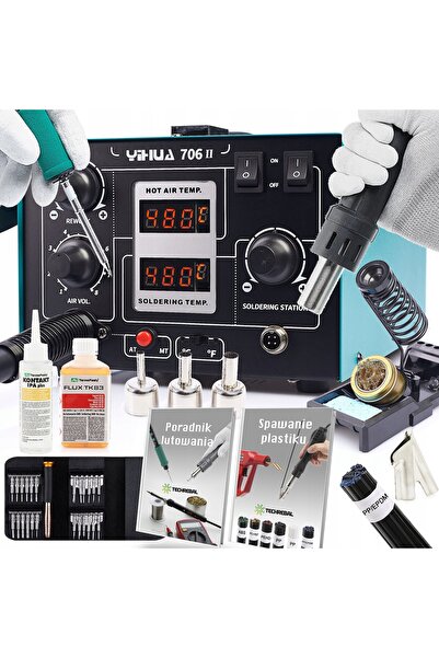 TECHREBAL STAȚIE DE LIPIT 2 ÎN 1 YIHUA 706 II KIT ACCESORII DE LIPIT SPOIWA