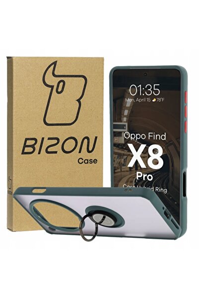 bizon Husă cu inel de susținere și suport spate pentru Oppo Find X8 Pro
