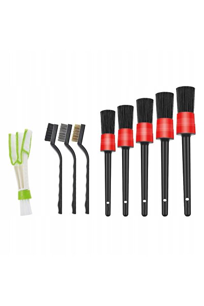 AMIO Kit de curățare și detailing interior auto, perii, perii