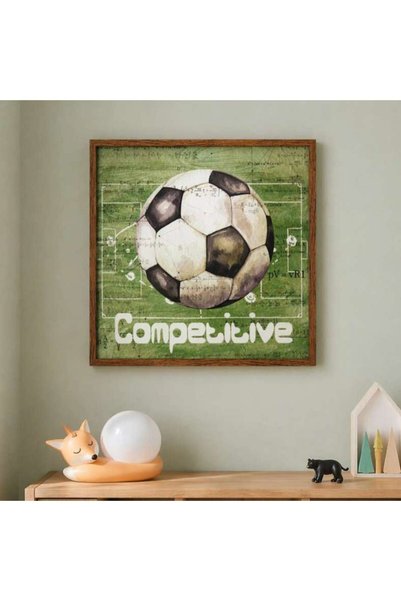 Generic Hyper Sport Fine Paper Printed Framed Wall Art 42x42cm - Green - 163A...