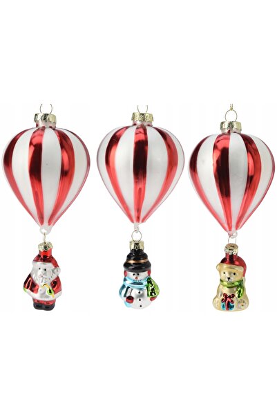 Koopman International Glob de sticlă 7 x 7 x 16 cm Decorațiune pentru bradul ...
