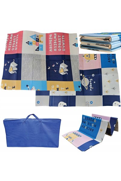 NO BRAND Covoraș de podea pentru copii, pliabil, 200x150, educativ, + geantă