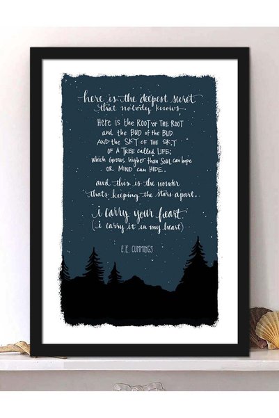 Generic Wall Posters with Deepest Secret Motivational Quote and Black Frame -...