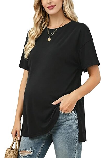GENERAL Women's Maternity Top Short Sleeve Maternity Clothing Tops Pregnancy ...