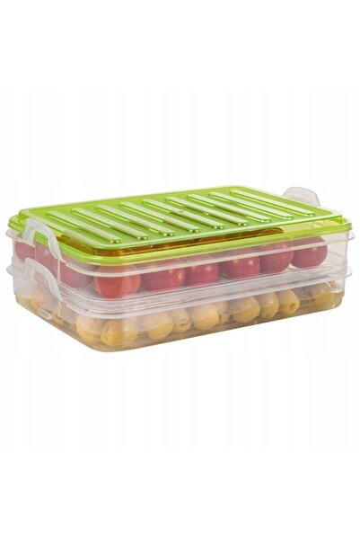 Vilde Organizator cu 2 niveluri pentru frigider, pentru mezeluri, brânzeturi ...