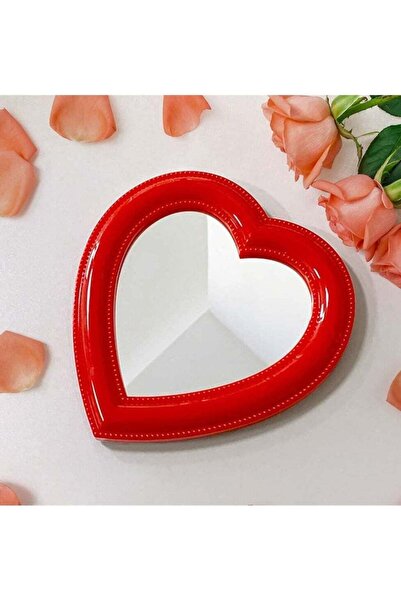 Generic 10.6inch Heart Shape Makeup Mirror, Bedroom Dressing Table Decoration...
