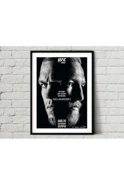 Generic UFC 202 Conor McGregor vs. Nate Diaz II Poster with Frame Multicolour...