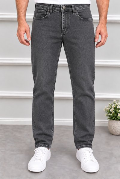 ElitWear Erkek Regular Kalıp Kroseç Kumaş Pamuklu Likralı Kot Pantolon
