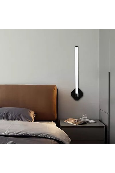 Generic Brand أبليك جداري مودرن أسود LED 9 واط إضاءة صفراء 550 ملم WA/E6997/5...