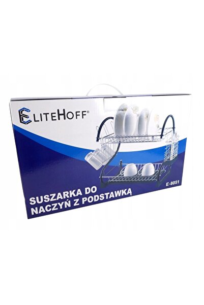 Elitehoff Uscător de vase cu două niveluri, mare, negru