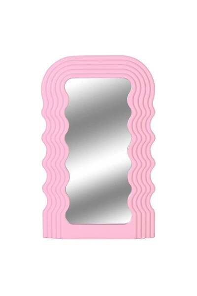 Generic COOLBABY Wave Pattern Irregular Makeup Mirror Tabletop Vanity Mirror ...