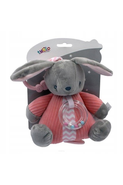 TEDDIES Păpușă iepure muzicală de pluș de 18 cm, cu melodii delicate
