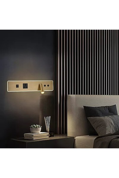 Generic Brand أبليك جداري مودرن ذهبي زيتي LED 3 واط إضاءة صفراء WA/E6636/CR+WW