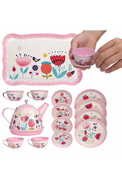 ProNice SET DE CEAI CU FLORI, FARFURIE, TĂVIȚE, CĂNI, SET DE BUCĂTĂRIE