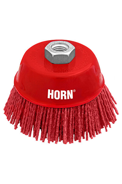 HORN Perie abrazivă din nailon pentru mașină de șlefuit lemn M14 100mm