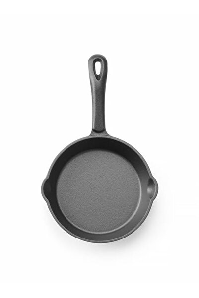 HENDI Tigaie mică din fontă, neagră, rotundă, pentru servire, 16,5 cm, 629314