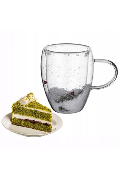 Kamille Ceașcă de sticlă, ceașcă de cafea, ceașcă de cappuccino, ceașcă de ce...