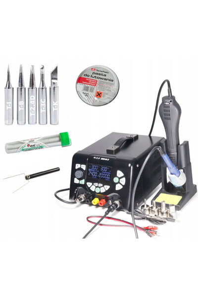 HOTAIRBRUSH Stație de lipit HOTAIR WEP 853D 5A II Sursă de alimentare 30V/5A ...