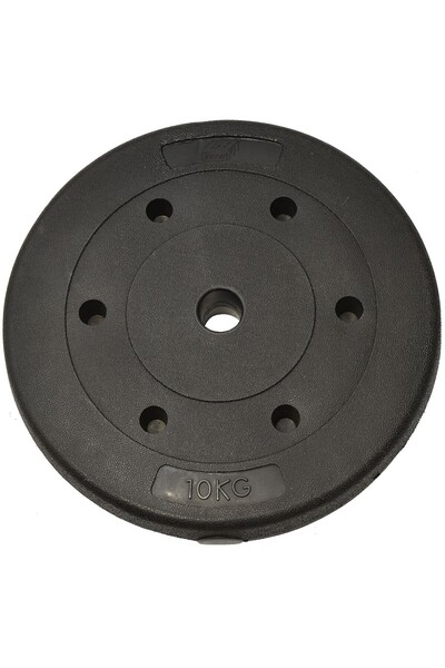 Enero Disc compozit bituminos, greutate 10kg, pentru gantere și haltere 29mm