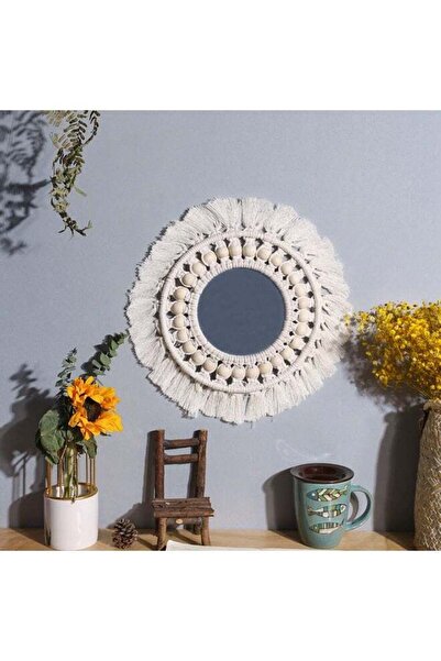 Generic Original Nordic-Style Decorative Mirror with Bohemian Flair - Handwov...